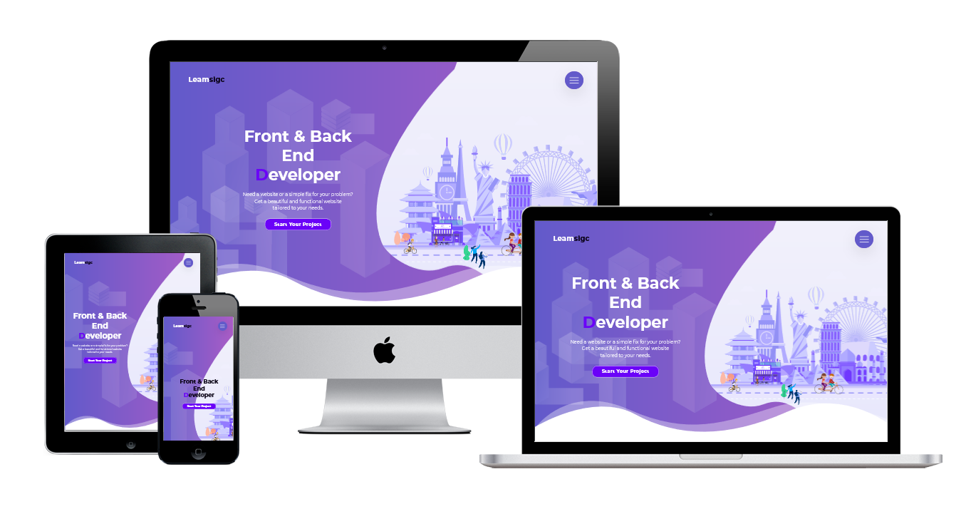 Ismael garcia website in different devices